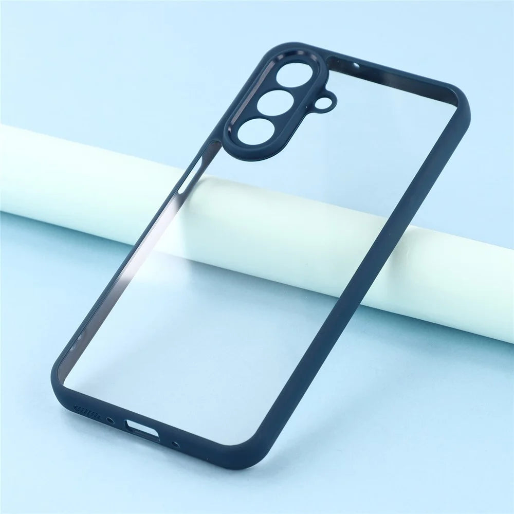 For Samsung Galaxy A36 5G Phone Case TPU + Acrylic Clear Back Cover - Sapphire - 7