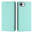 For iPhone 17e / 16e Wallet Case RFID Blocking Litchi Texture Leather Mobile Cover - Mint Green - 2