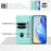For iPhone 17e / 16e Wallet Case RFID Blocking Litchi Texture Leather Mobile Cover - Mint Green - 3