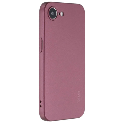 X-LEVEL Guardian Series For iPhone 17e / 16e Case Soft TPU Frosted Protective Phone Cover - Wine Red - 1