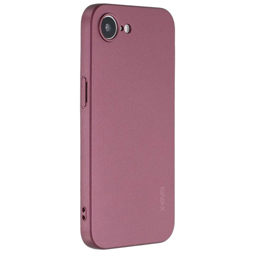 X-LEVEL Guardian Series For iPhone 17e / 16e Case Soft TPU Frosted Protective Phone Cover - Wine Red - 1