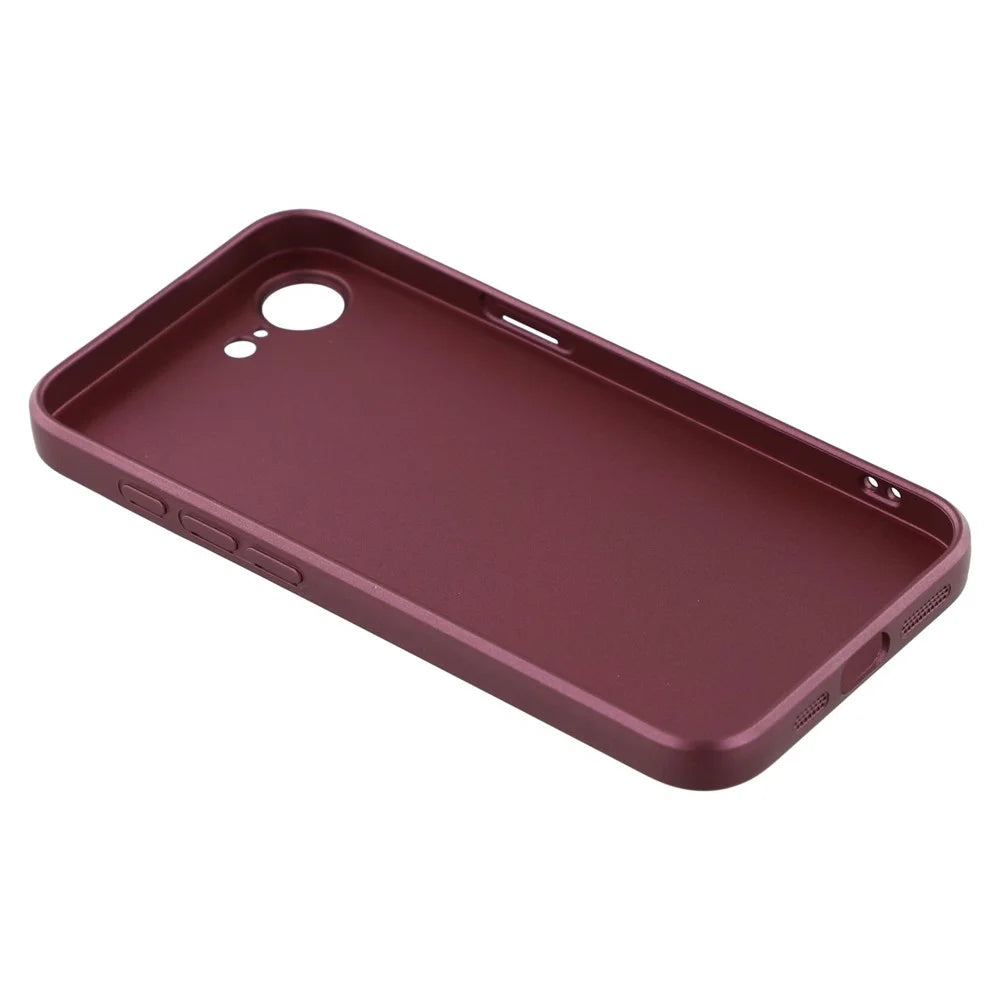 X-LEVEL Guardian Series For iPhone 17e / 16e Case Soft TPU Frosted Protective Phone Cover - Wine Red - 6