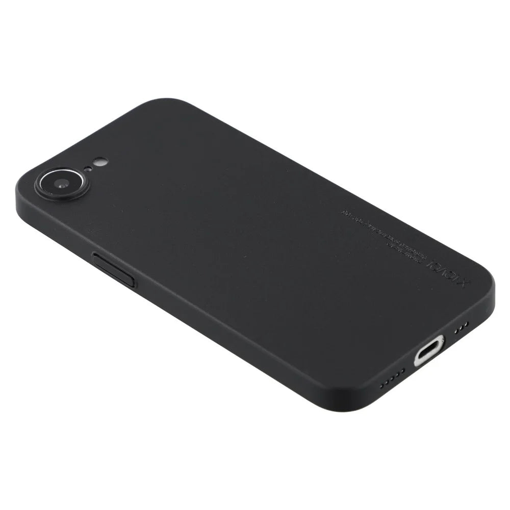 X-LEVEL For iPhone 17e / 16e Case Hard PP Matte Phone Cover 0.18mm Ultra-Thin - Black - 5