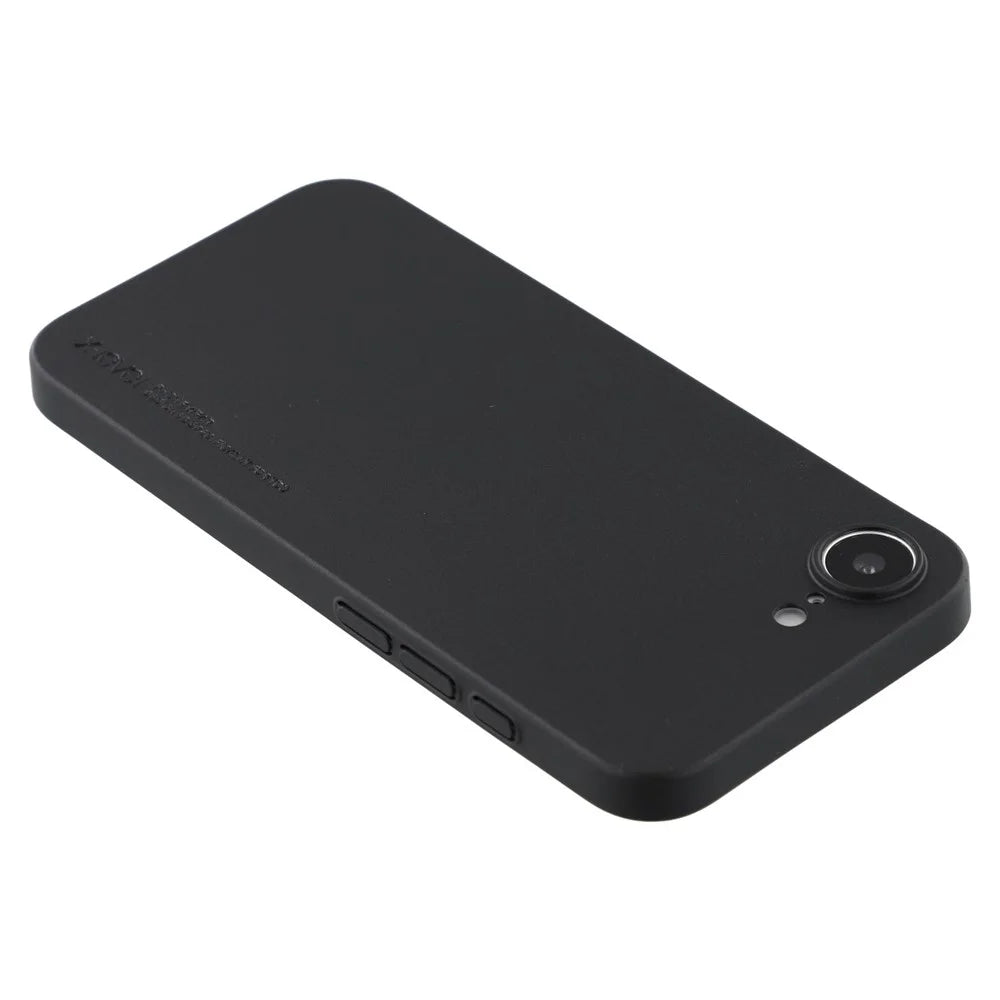 X-LEVEL For iPhone 17e / 16e Case Hard PP Matte Phone Cover 0.18mm Ultra-Thin - Black - 6