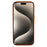 For iPhone 15 Pro Magnetic Case Litchi Texture TPU Phone Cover Compatible with MagSafe - Brown - 2