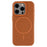 For iPhone 15 Pro Magnetic Case Litchi Texture TPU Phone Cover Compatible with MagSafe - Brown - 3