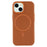 For iPhone 15 Magnetic Case Litchi Texture TPU Phone Cover Compatible with MagSafe - Brown - 3