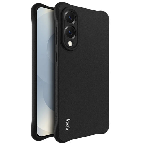 IMAK For Samsung Galaxy S25 Edge Case TPU Phone Cover Airbag Shockproof Protection - Matte Black - 1