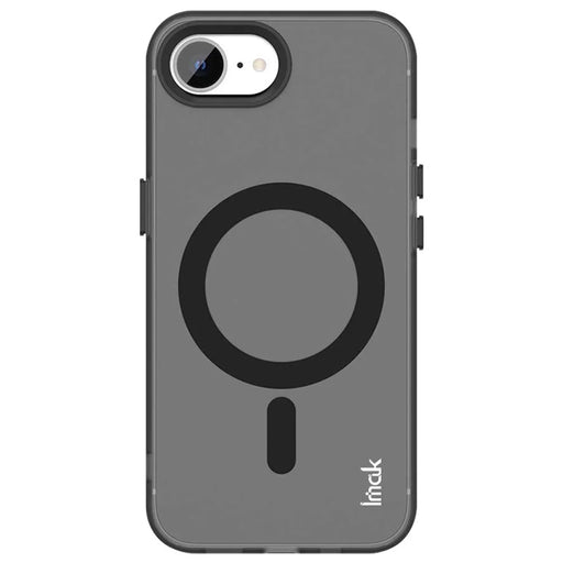 IMAK For iPhone 17e / 16e Case Magnetic Candy Color Anti Drop TPU + PET Back Cover - Black - 2
