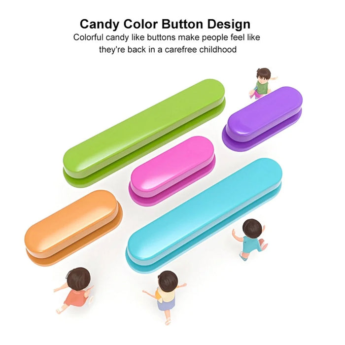 IMAK For iPhone 17e / 16e Case Magnetic Candy Color Anti Drop TPU + PET Back Cover - Black - 6
