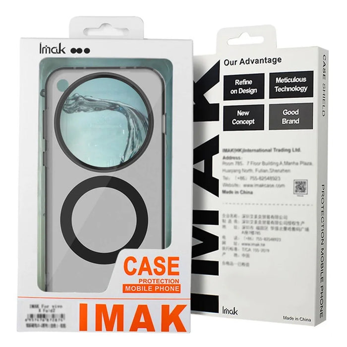 IMAK For iPhone 17e / 16e Case Magnetic Candy Color Anti Drop TPU + PET Back Cover - Black - 7