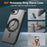 For iPhone 17e / 16e Case Magnetic Rotatable Ring Kickstand TPU + PC Phone Cover - Black - 2