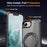 For iPhone 17e / 16e Case Magnetic Rotatable Ring Kickstand TPU + PC Phone Cover - Black - 7