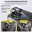 For iPhone 16 Pro Max Case Electroplating PC Phone Back Cover with Camera Lens Protector - Black - 6