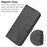 For Samsung Galaxy S25 Edge Case Happy Cat Pattern Imprinted Leather Wallet Phone Cover - Black - 6