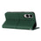 For Samsung Galaxy S25 Edge Case Woven Texture PU Leather Wallet Phone Cover - Green - 3