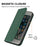 For Samsung Galaxy S25 Edge Case Woven Texture PU Leather Wallet Phone Cover - Green - 6