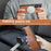 FIERRE SHANN 027 For Samsung Galaxy S24 FE Magnetic Case Leather + TPU Phone Cover - Brown - 3