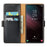 For Samsung Galaxy S25 Ultra Case Magnetic Closure PU Leather Wallet Stand Cover - Black - 2