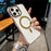 For iPhone 16 Pro Max Magnetic Case PC TPU Shockproof Protection Phone Cover Compatible with Magsafe - Transparent Coffee - 2