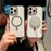 For iPhone 16 Pro Max Magnetic Case PC TPU Shockproof Protection Phone Cover Compatible with Magsafe - Transparent Coffee - 3