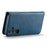 DG.MING for Samsung Galaxy A56 5G Case Detachable Split Leather Phone Cover - Blue - 4