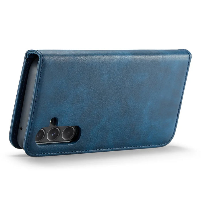 DG.MING for Samsung Galaxy A56 5G Case Detachable Split Leather Phone Cover - Blue - 4