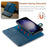 DG.MING for Samsung Galaxy A56 5G Case Detachable Split Leather Phone Cover - Blue - 6