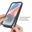 For iPhone 17e / 16e Case PC + TPU Protective Phone Cover with PET Screen Film Support Wireless Charging - Black - 4