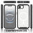 For iPhone 17e / 16e Case PC + TPU Protective Phone Cover with PET Screen Film Support Wireless Charging - Black - 6