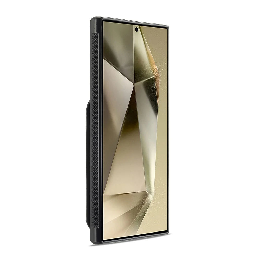 LC.IMEEKE L3 For Samsung	Galaxy S25 Ultra Magnetic Case Detachable Card Holder Leather + TPU Mobile Cover - Black - 3