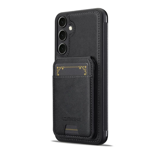 LC.IMEEKE L3 For Samsung	Galaxy S25 Magnetic Case Detachable Card Holder Leather + TPU Mobile Cover - Black - 2
