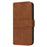 For Samsung Galaxy S25 Edge Case Wallet Skin-Touch Leather Imprinted Phone Cover - Brown - 7