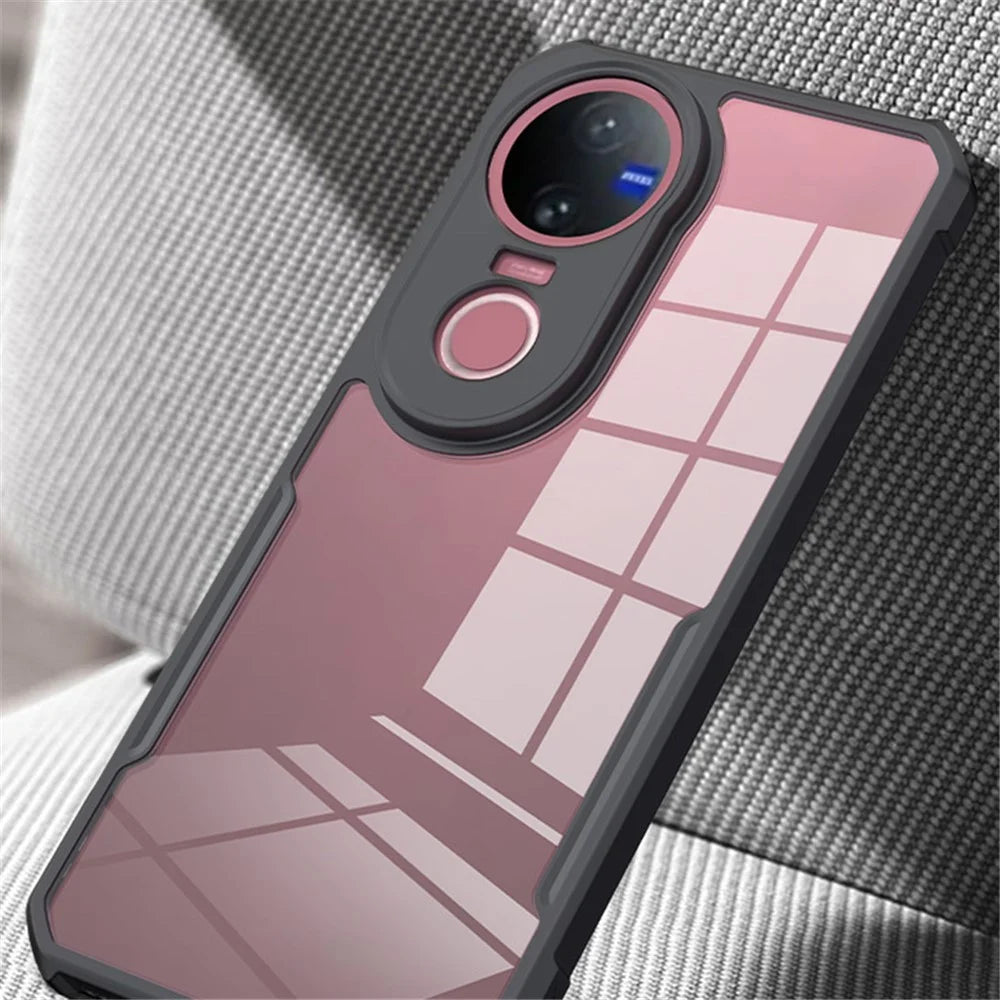 XUNDD For vivo V50 5G Case Dropproof TPU + Acrylic Clear Back Phone Cover - 4