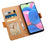 For iPhone 17e / 16e Case Color Splicing PU Leather Wallet Phone Cover - Brown - 2