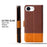 For iPhone 17e / 16e Case Color Splicing PU Leather Wallet Phone Cover - Brown - 6