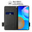 For iPhone 17e / 16e Case Color Splicing PU Leather Card Holder Phone Cover with Strap - Black - 2
