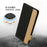 For iPhone 17e / 16e Case Color Splicing PU Leather Card Holder Phone Cover with Strap - Black - 6