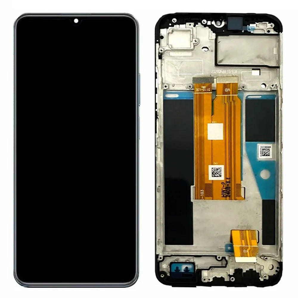 For Realme C61 4G Grade B LCD Screen and Digitizer Assembly + Frame Replacement Part (Without Logo) - 1