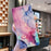 For Samsung Galaxy S24 Case Pattern Printing Wallet Stand Flip Leather Phone Cover - Green Pink Marble - 6