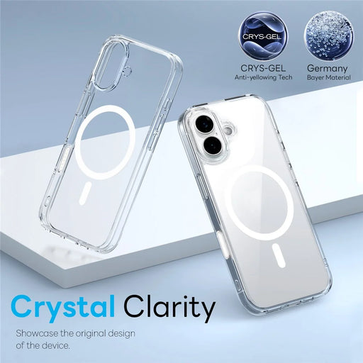 NORTHJO For iPhone 16 Plus Magnetic Case PC + TPU Phone Cover Set with Front Screen Protector + Lens Film - 2