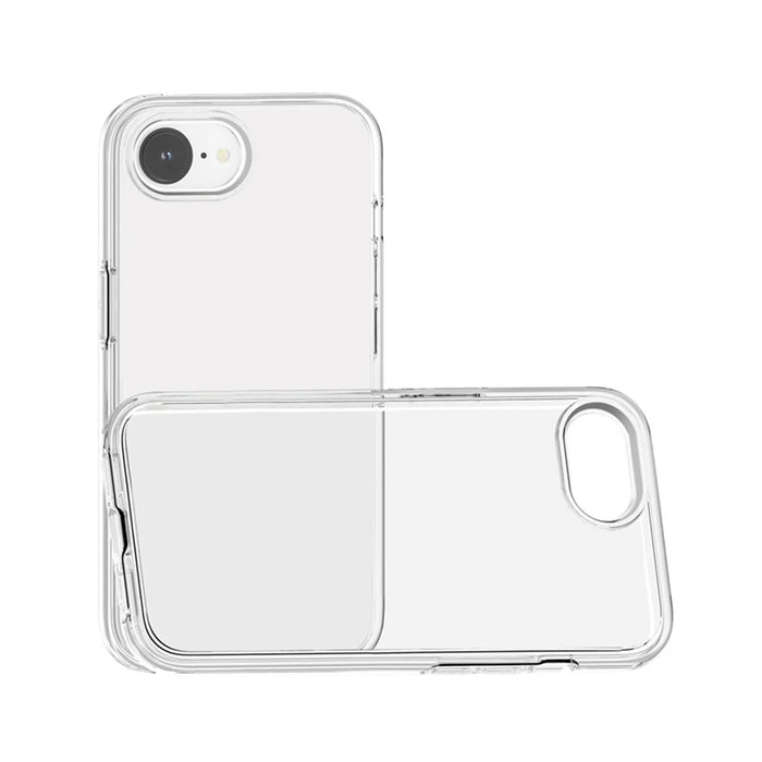 For iPhone 17e / 16e Magnetic Case Support Wireless Charging PC + TPU Clear Phone Cover - Transparent - 2