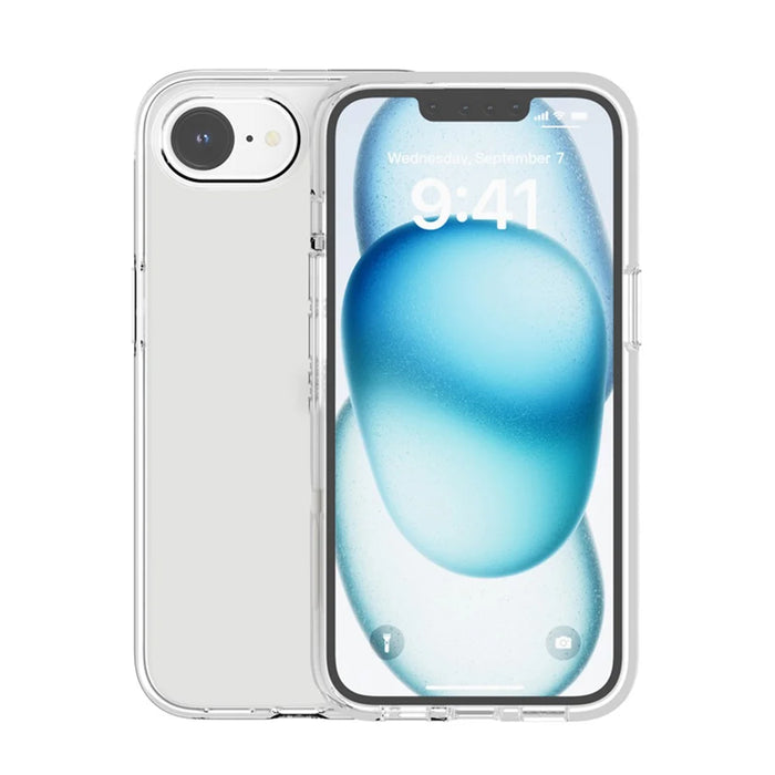 For iPhone 17e / 16e Magnetic Case Support Wireless Charging PC + TPU Clear Phone Cover - Transparent - 6