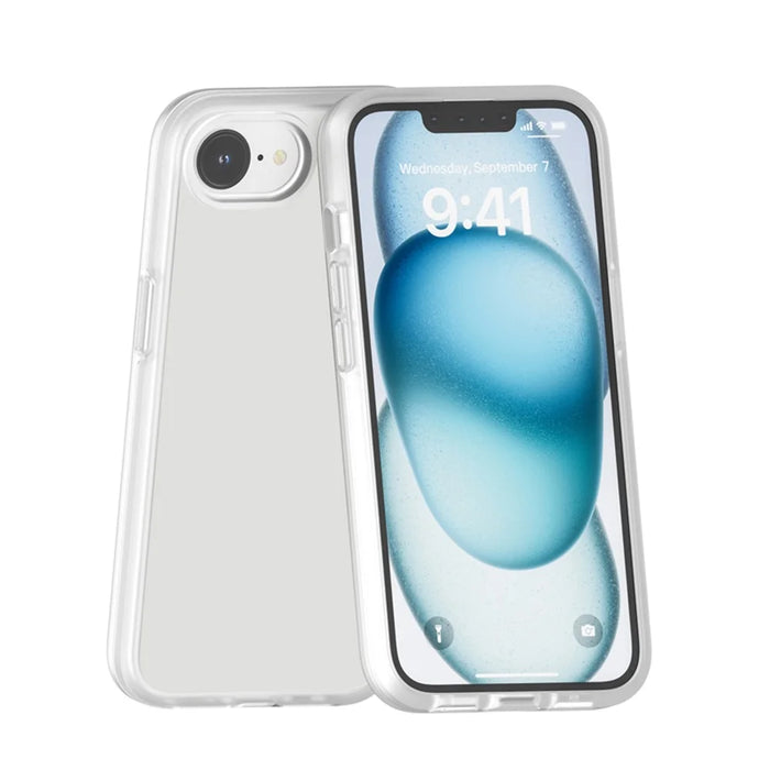 For iPhone 17e / 16e Magnetic Case Support Wireless Charging PC + TPU Clear Phone Cover - Transparent - 7