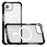 For iPhone 17e / 16e Case Clear Acrylic Magnetic TPU + TPE + PC Shockproof Phone Cover - Black - 4