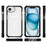 For iPhone 17e / 16e Case Clear Acrylic Magnetic TPU + TPE + PC Shockproof Phone Cover - Black - 6