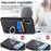 For Samsung Galaxy A36 5G Case Card Slots Ring Holder Kickstand Phone Cover - Black - 6