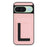 For Google Pixel 9 Pro / Google Pixel 9 Magnetic Case TPU + PU Leather Phone Back Cover with Detachable Card Holder - Pink - 1