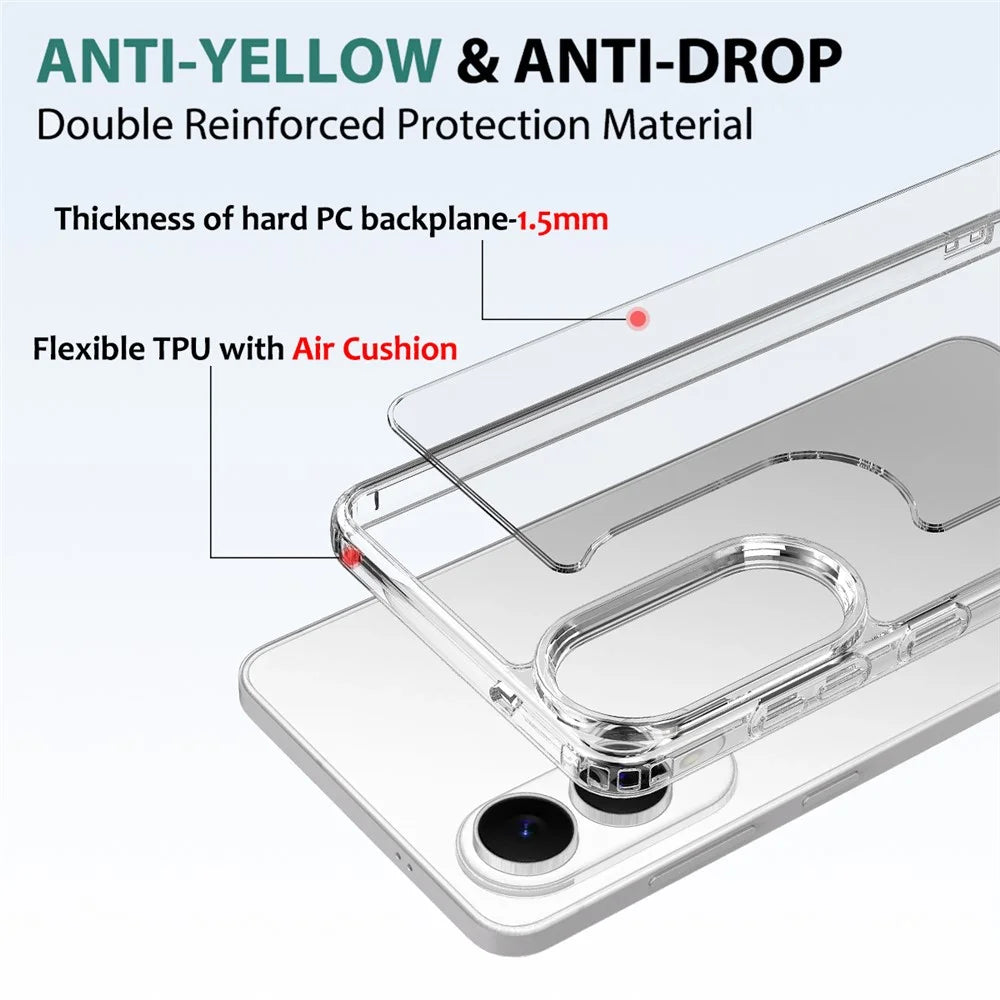 For Samsung Galaxy S25 Edge Clear Phone Case TPU+Acrylic Shockproof Phone Back Cover - Clear - 5