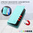 For Samsung Galaxy A26 5G Leather Case RINACASIS RC01 Phone Cover with RFID Blocking Wallet Stand - Mint Green - 4